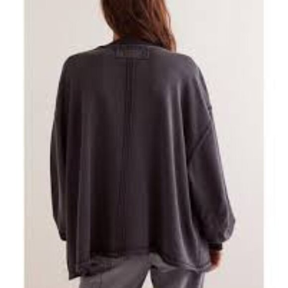 NWOT: Free People: We The Free Venice V-Neck Sweatshirt Size XL - Picture 2 of 7